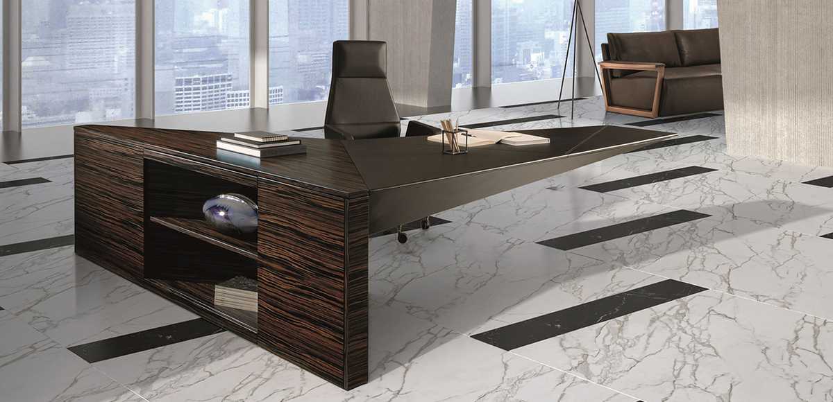 Executive modern desk Euclideo by i4Mariani, design Ferruccio Laviani