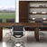 Executive wooden office desk Arche by Bralco Italy