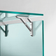 bright fiam glass italian desk