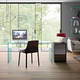 Rialto home office glass Fiam