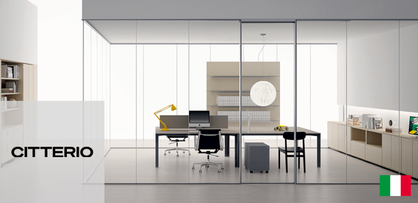 Italian wall partition systems Citterio